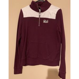 Super cute maroon VS half zip!